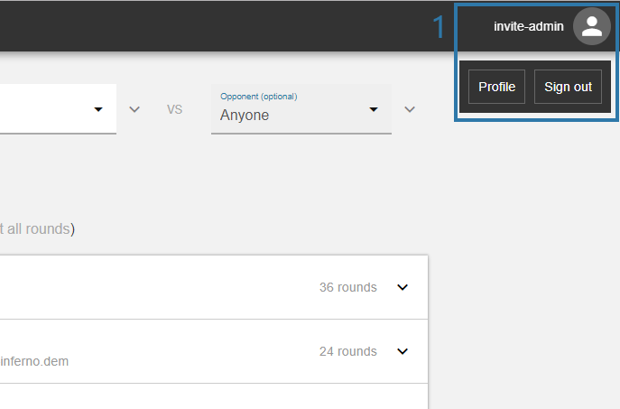 Navigate to your profile