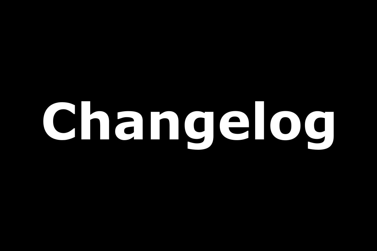 Image showing Changelog January